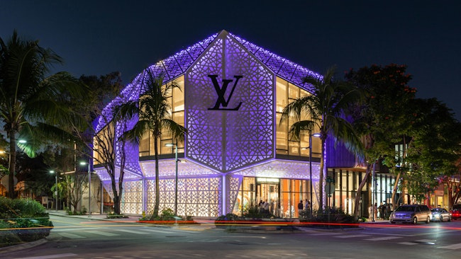 Exterior Facade of Louis Vuitton