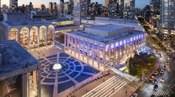 Fisher Marantz Stone lighting designers prioritized color, agility, and public engagement in their architectural lighting plan for the exterior and interior of Lincoln Center’s renovated David Geffen Hall, in New York.