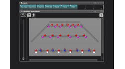 Dedicated Layouts and Layout View Workspaces show the top view of a fixture plot. Fixtures are plotted out in a 2D grid, making their selection faster while programming. In addition, a “mimic” of each fixture is provided to give a visual representation of what fixtures are doing.