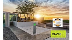 PORTAL EXIT is a ground mounted exit signage solution for exterior use.