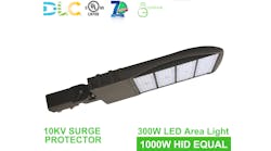 1000 watt LED parking lot light replacement