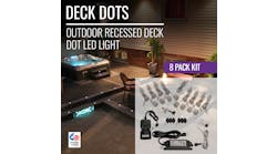 Outdoor Recessed LED Deck Dot Light Kit